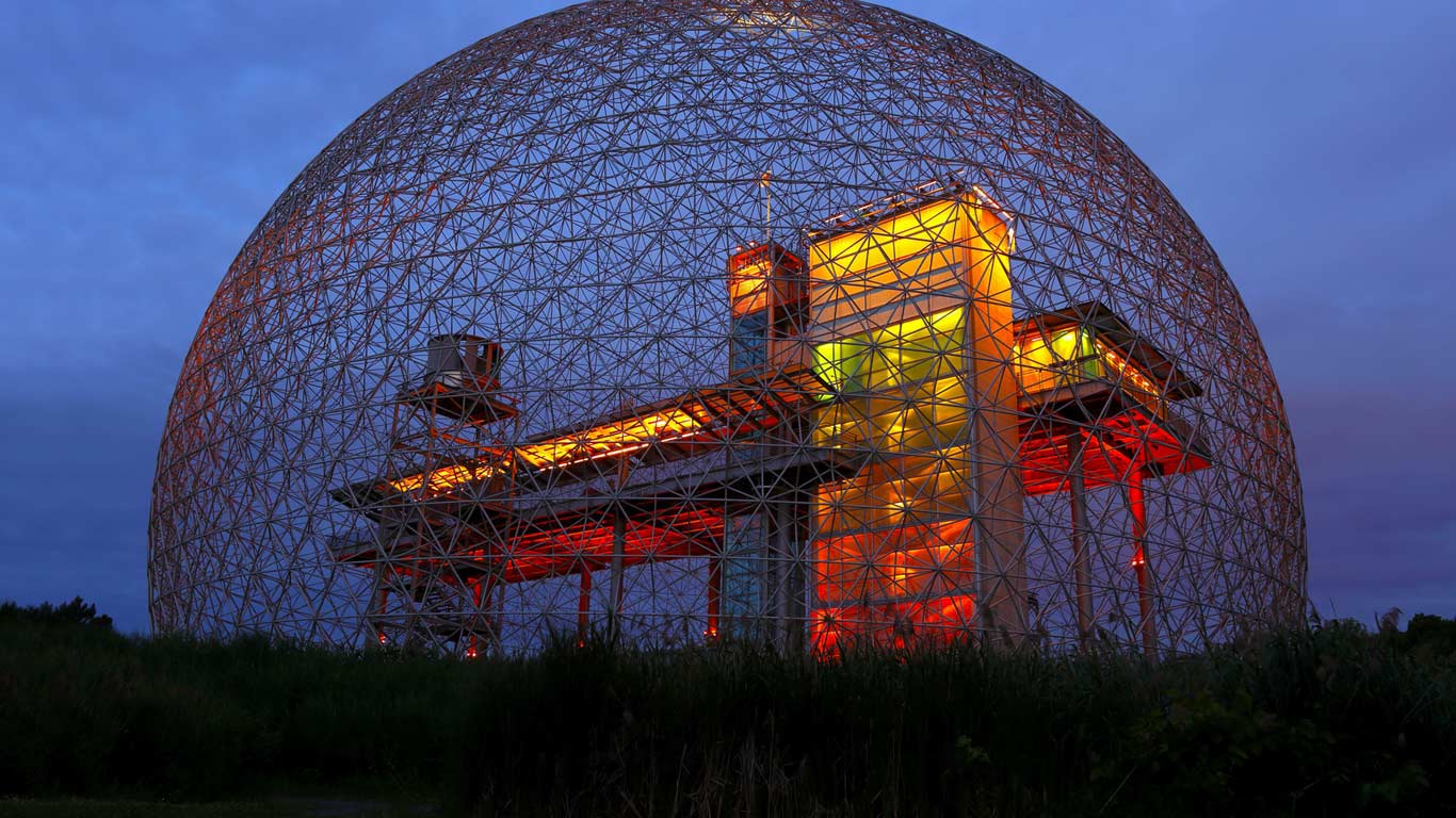 モントリオール バイオスフィア Montreal Biosphere 建築 インテリアに関する石材メディア