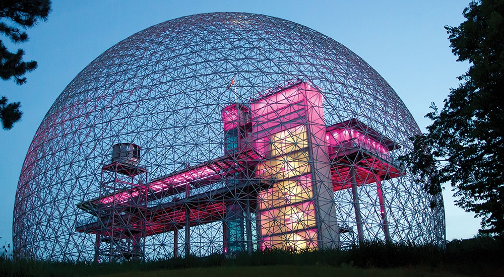 モントリオール バイオスフィア Montreal Biosphere 建築 インテリアに関する石材メディア