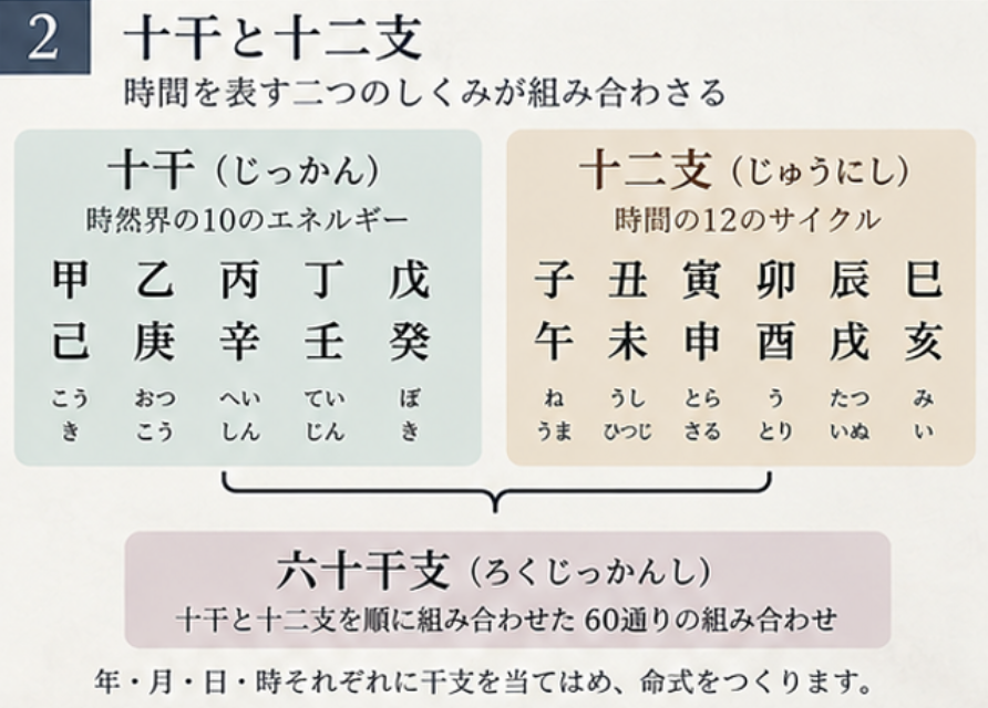 四柱推命の十干と十二支