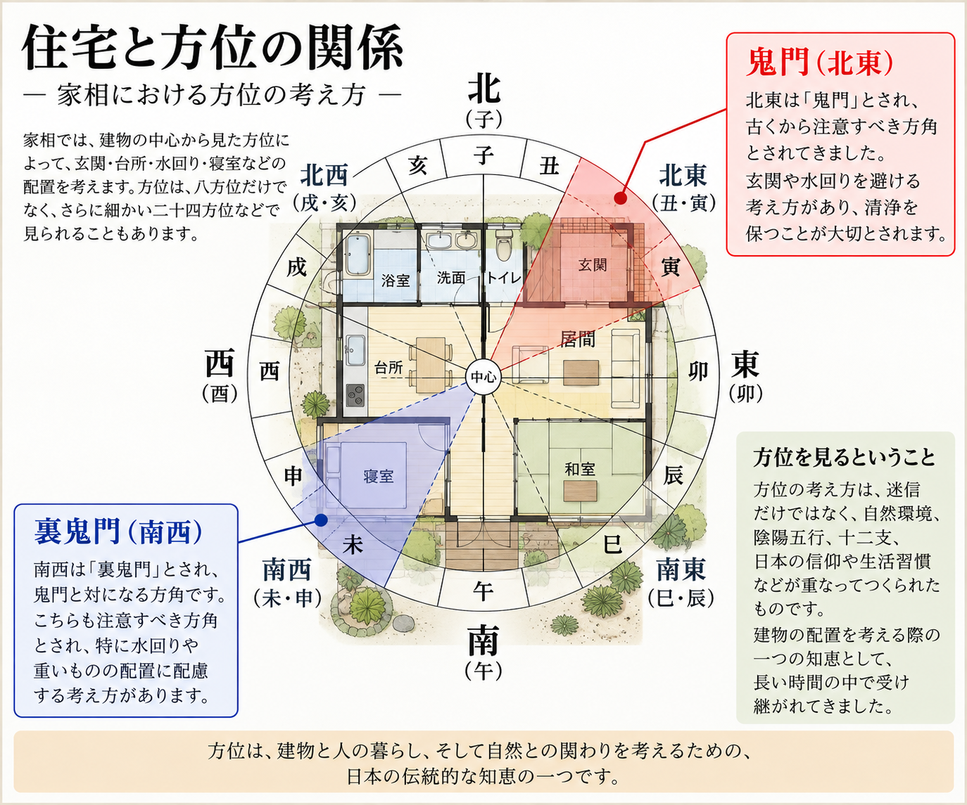 住宅と方位の関係