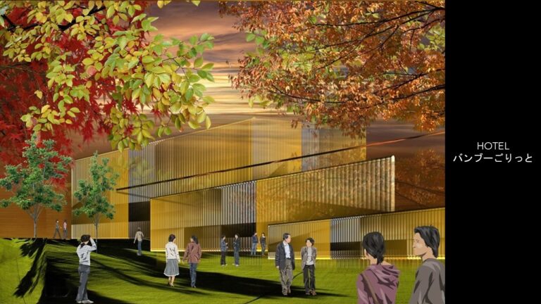 静かなHOTELバンブー ― 竹の皮が、風にゆらぐ建築